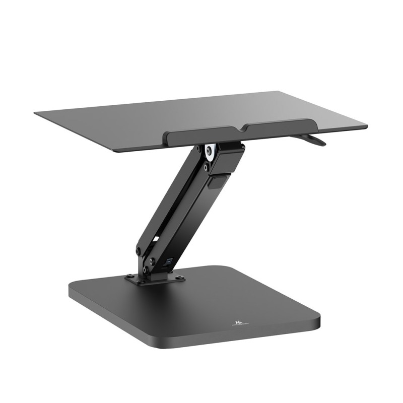 Maclean desk stand for monitor or laptop, gas spring, for standing and sitting work, black, MC-493 Maclean desk stand for monitor or laptop, gas spring, for standing and sitting work, black, MC-493