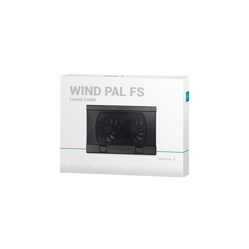 DeepCool Wind Pal FS laptop cooling pad 1200 RPM Black DeepCool Wind Pal FS laptop cooling pad 1200 RPM Black