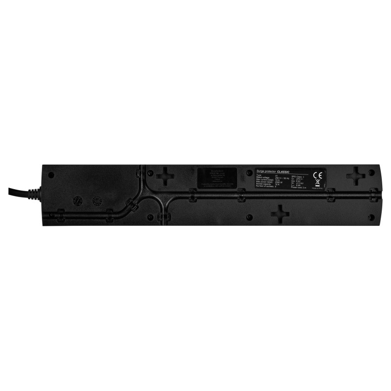 Ever CLASSIC 3m Black 5 AC outlet(s) 250 V Ever CLASSIC 3m Black 5 AC outlet(s) 250 V