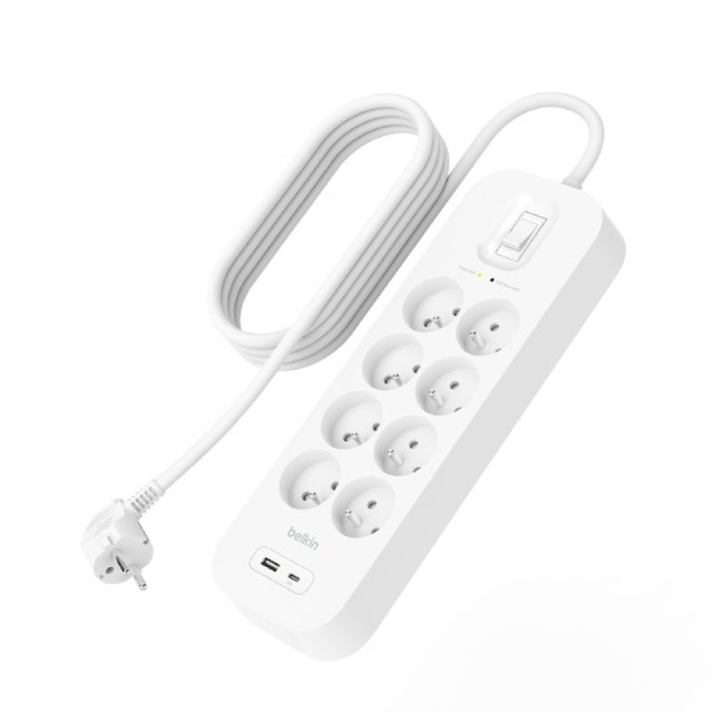 Techly Power Strip 6 Sockets Black with VDE Plug IUPS-PCP-6V Techly Power Strip 6 Sockets Black with VDE Plug IUPS-PCP-6V