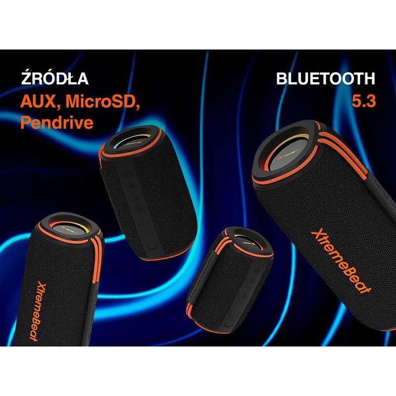 Tracer XtremeBeat Ultra TWS Portable Bluetooth Speaker Black 25 W Tracer XtremeBeat Ultra TWS Portable Bluetooth Speaker Black 25 W