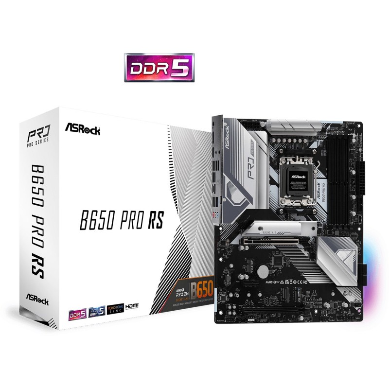Asrock B650 Pro RS AMD B650 Socket AM5 ATX Asrock B650 Pro RS AMD B650 Socket AM5 ATX