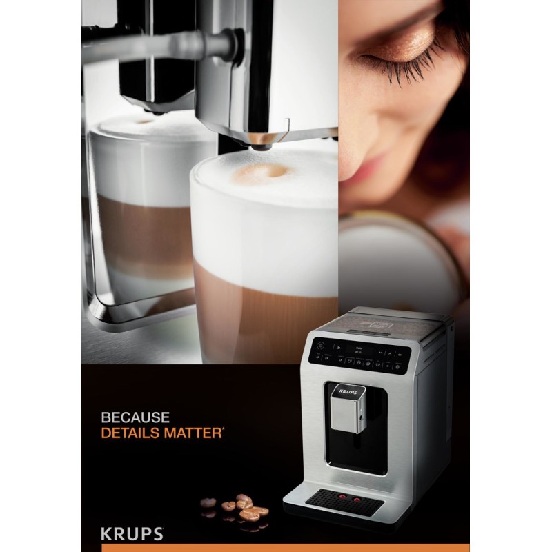 Krups Evidence EA8901 coffee maker Espresso machine 2.3 L Fully-auto Krups Evidence EA8901 coffee maker Espresso machine 2.3 L Fully-auto