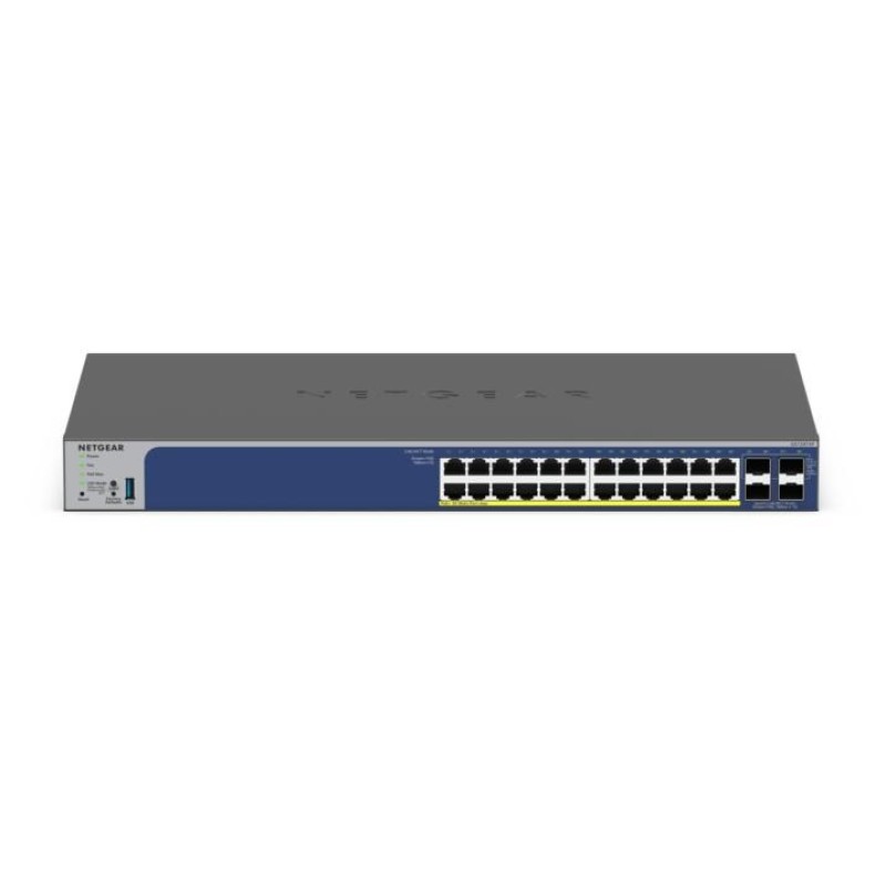 NETGEAR 28-Port PoE Gigabit/10G Stackable Smart Switch (GS728TXP) NETGEAR 28-Port PoE Gigabit/10G Stackable Smart Switch (GS728TXP)