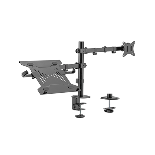 Gembird MA-DA-03 Adjustable desk mount with monitor arm and notebook tray (rotate, tilt, swivel), 17”-32”, up to 9 kg Gembird MA-DA-03 Adjustable desk mount with monitor arm and notebook tray (rotate, tilt, swivel), 17”-32”, up to 9 kg