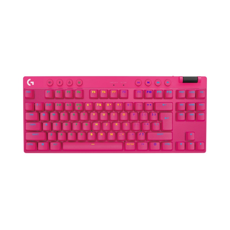 Logitech G PRO X TKL keyboard Gaming RF Wireless + Bluetooth QWERTY US International Pink Logitech G PRO X TKL keyboard Gaming RF Wireless + Bluetooth QWERTY US International Pink