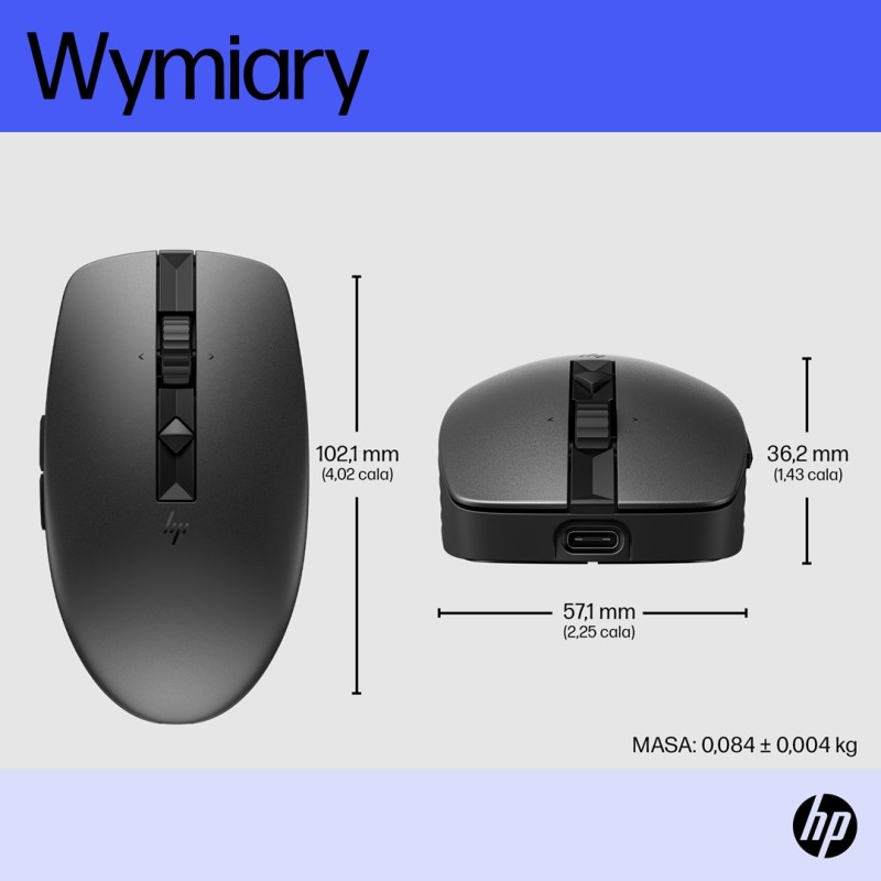 HP 715 Rechargeable Multi-Device Mouse HP 715 Rechargeable Multi-Device Mouse