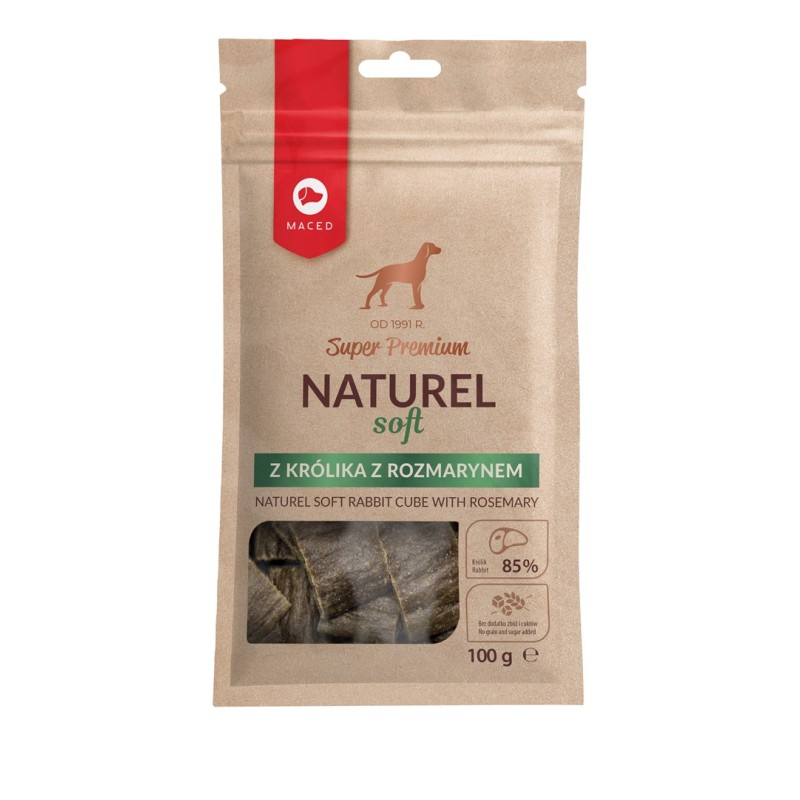 MACED Super Premium Naturel Soft Rabbit with rosemary - Dog treat - 100g