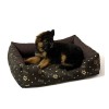 GO GIFT Dog bed XL - brown - 75x55x15 cm GO GIFT Dog bed XL - brown - 75x55x15 cm