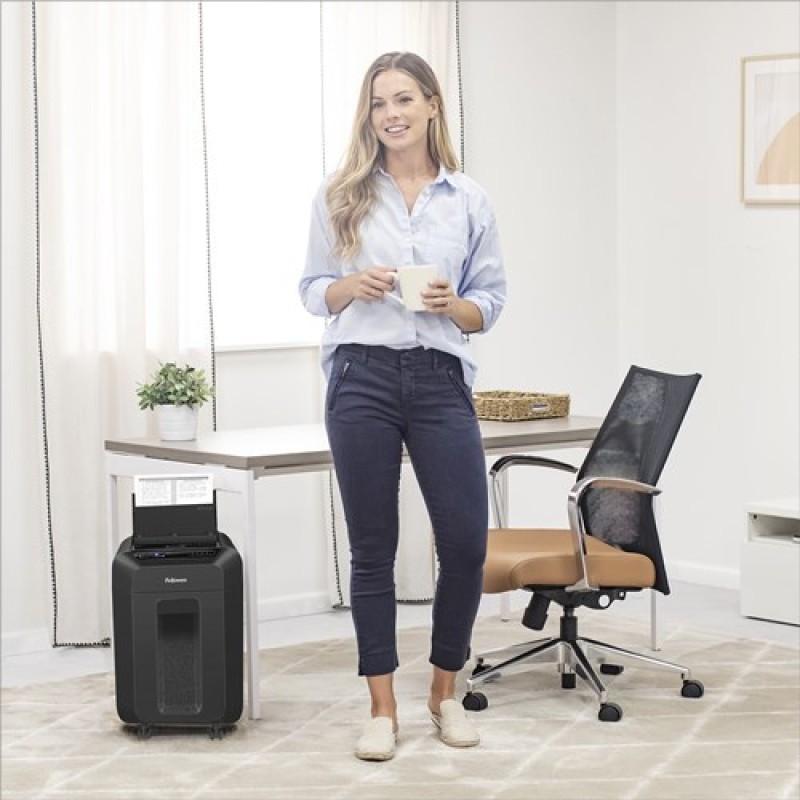 Fellowes AutoMax 90M paper shredder Micro-cut shredding Black Fellowes AutoMax 90M paper shredder Micro-cut shredding Black