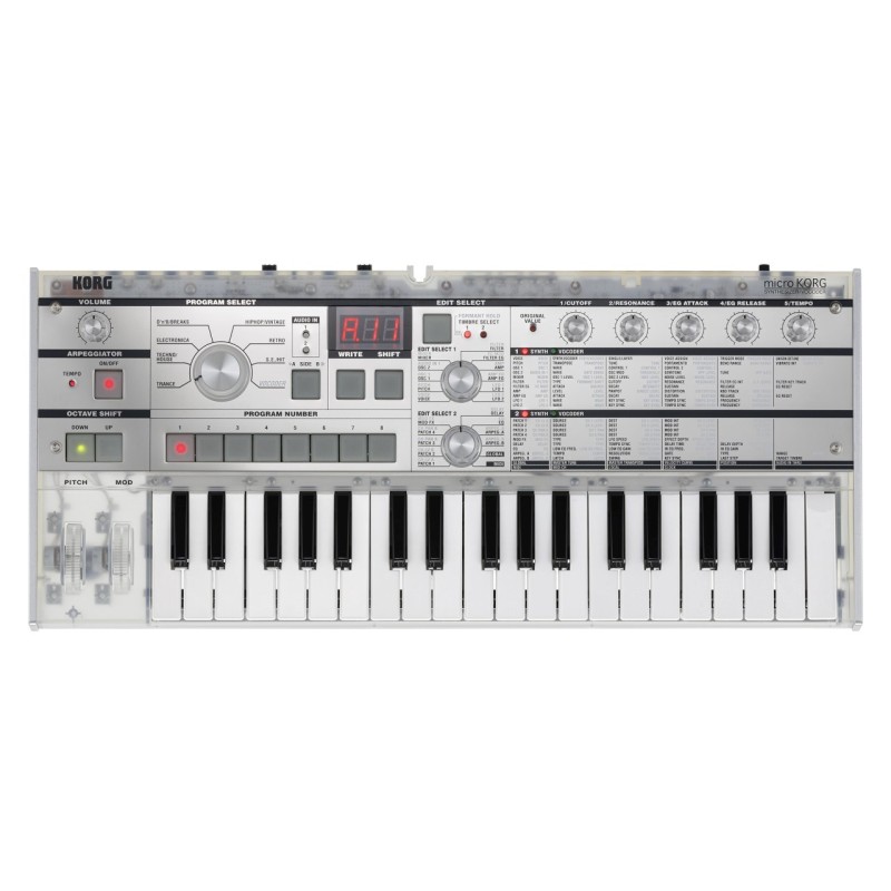 Korg microKORG Crystal - analogue synthesiser with vocoder Korg microKORG Crystal - analogue synthesiser with vocoder