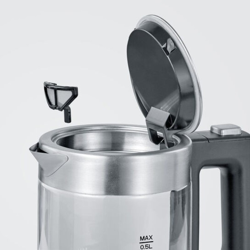 Severin WK 3472 electric kettle 0.5 L 1100 W Silver Severin WK 3472 electric kettle 0.5 L 1100 W Silver