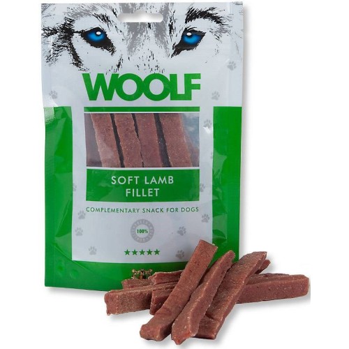 WOOLF Soft Lamb Fillets - dog treat - 100 g WOOLF Soft Lamb Fillets - dog treat - 100 g