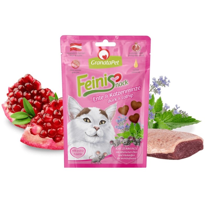 GRANATAPET FeiniSnack Duck and catnip - cat treats - 50g GRANATAPET FeiniSnack Duck and catnip - cat treats - 50g