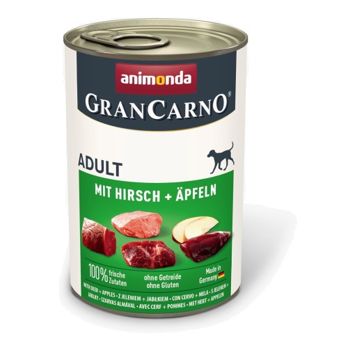ANIMONDA GranCarno Adult Pork with venison and apple - wet dog food - 400g ANIMONDA GranCarno Adult Pork with venison and apple - wet dog food - 400g