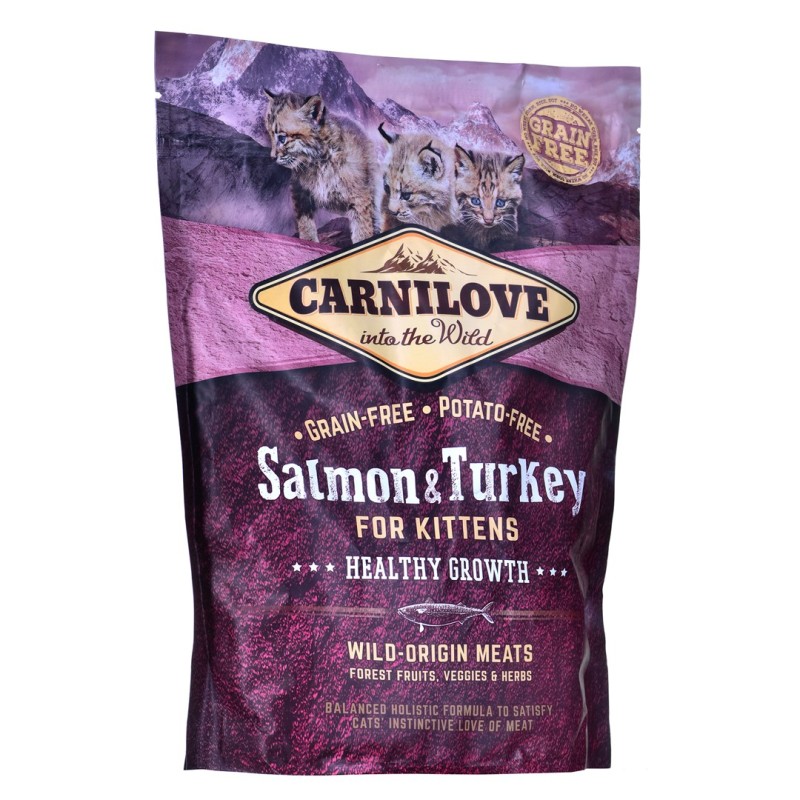 CARNILOVE Cat Salmon & Turkey For Kittens - dry cat food - 400 g CARNILOVE Cat Salmon & Turkey For Kittens - dry cat food - 400 g