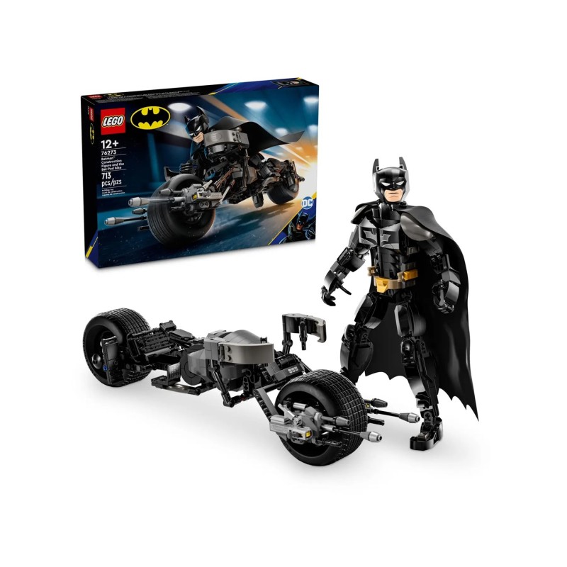 LEGO BATMAN 76273 Batman Construction Figure and the Bat-Pod Bike