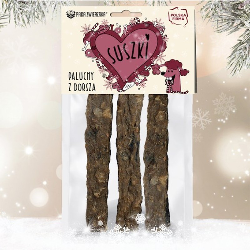 PAKA ZWIERZAKA Cod fingers - dog treat - 60g PAKA ZWIERZAKA Cod fingers - dog treat - 60g