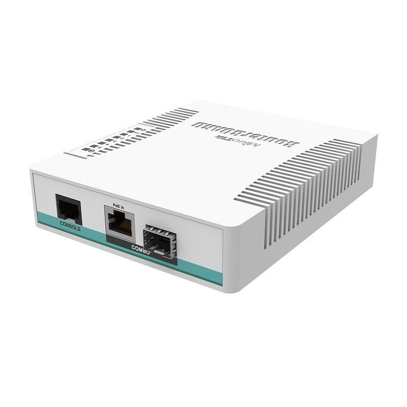 Mikrotik CRS106-1C-5S network switch Gigabit Ethernet (10/100/1000) Power over Ethernet (PoE) White Mikrotik CRS106-1C-5S network switch Gigabit Ethernet (10/100/1000) Power over Ethernet (PoE) White