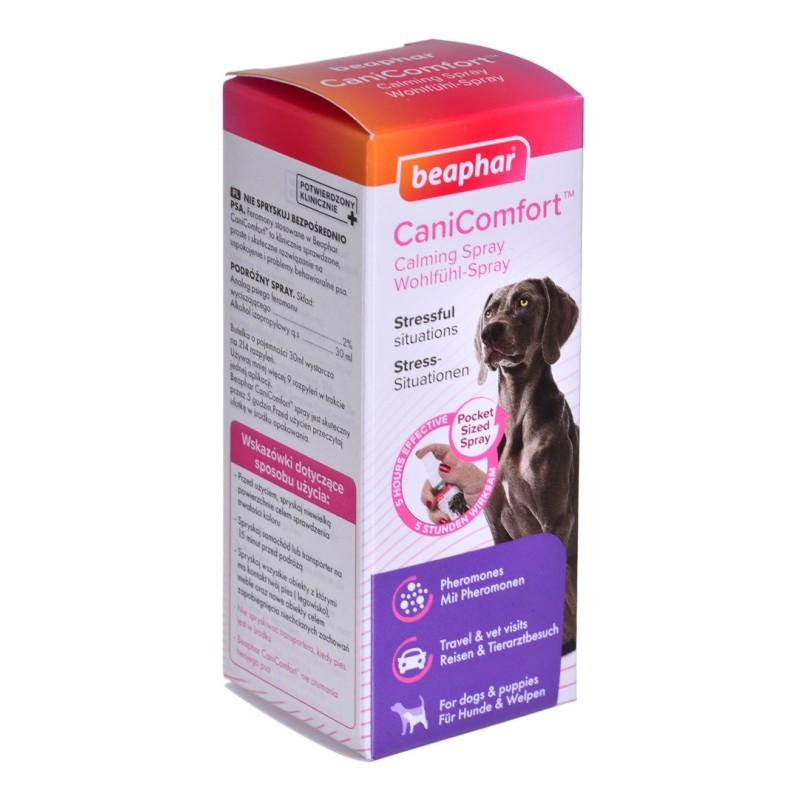 Beaphar pheromone-containing dog spray - 30ml