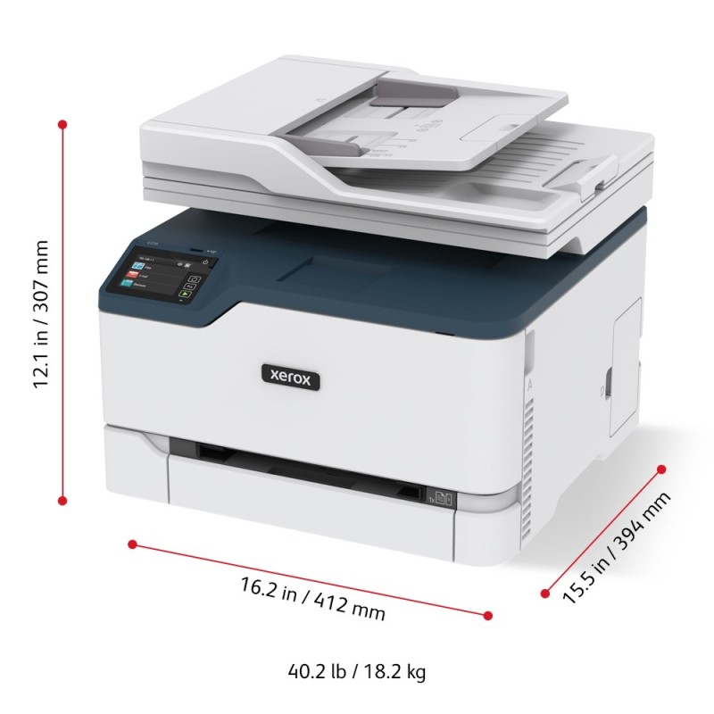 Xerox C235 A4 22ppm Wireless Copy/Print/Scan/Fax PS3 PCL5e/6 ADF 2 Trays Total 251 Sheets Xerox C235 A4 22ppm Wireless Copy/Print/Scan/Fax PS3 PCL5e/6 ADF 2 Trays Total 251 Sheets