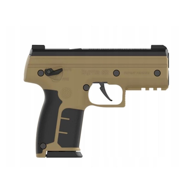 Pistolet na kule gumowe i pieprzowe BYRNA SD TAN k.68 CO2 8g zestaw (SK68300-TAN)
