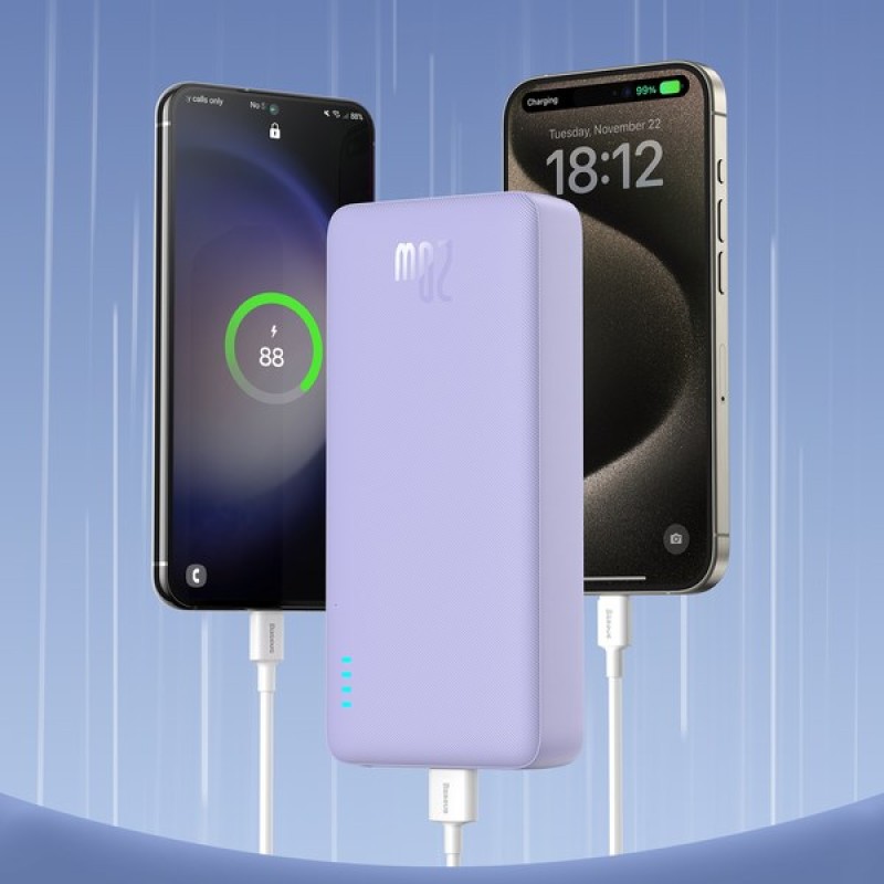 Baseus Airpow PPAP20K Lithium Polymer (LiPo) 20000 mAh Violet Baseus Airpow PPAP20K Lithium Polymer (LiPo) 20000 mAh Violet