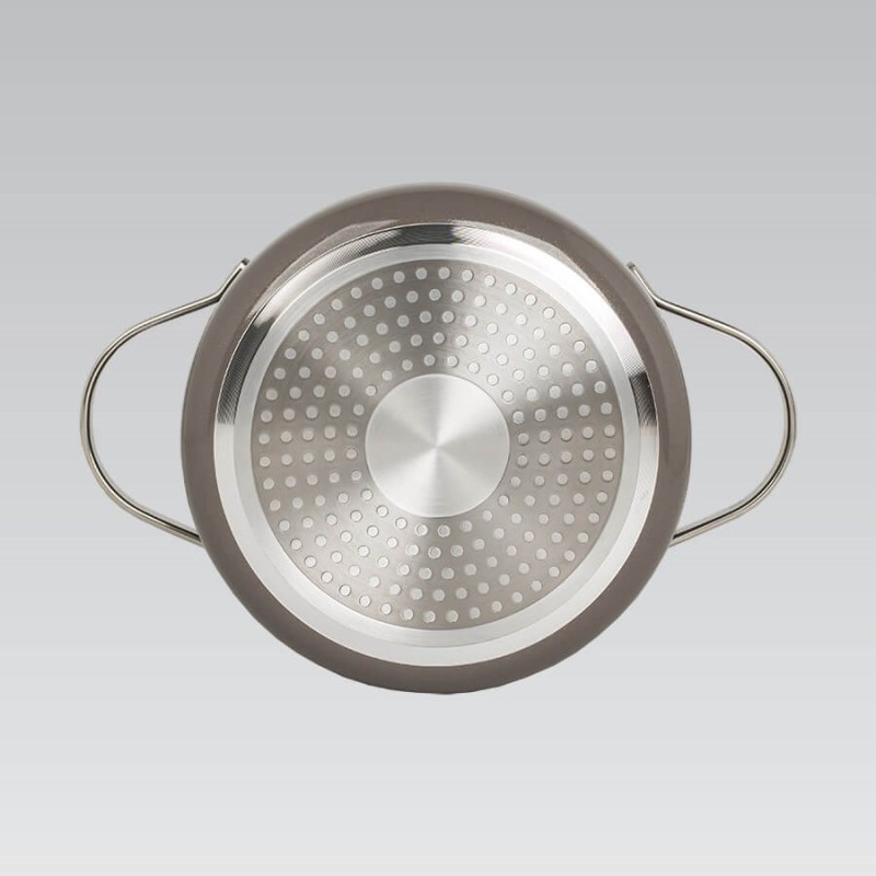 Casserole shallow with lid MAESTRO MR-4009 (MR-4009-28S) 28 cm 3.9 l Grey Casserole shallow with lid MAESTRO MR-4009 (MR-4009-28S) 28 cm 3.9 l Grey