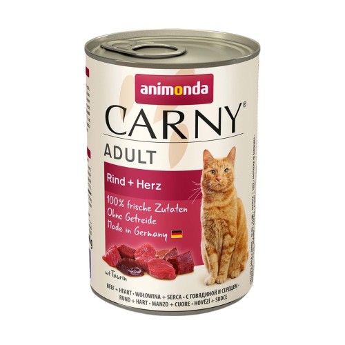 ANIMONDA Carny Adult Beef and hearts - wet cat food - 400g ANIMONDA Carny Adult Beef and hearts - wet cat food - 400g