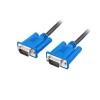 Lanberg CA-VGAC-10CU-0050-BK VGA cable 5 m VGA 15pin Black Lanberg CA-VGAC-10CU-0050-BK VGA cable 5 m VGA 15pin Black