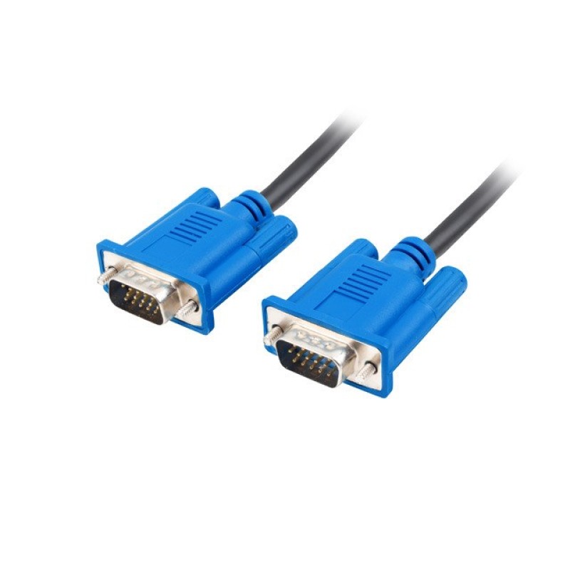 Lanberg CA-VGAC-10CU-0050-BK VGA cable 5 m VGA 15pin Black Lanberg CA-VGAC-10CU-0050-BK VGA cable 5 m VGA 15pin Black
