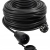 VERTEX PZO50M Retractable extension cable 50 m 3x2,5 mm Black