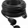 VERTEX PZO50M Retractable extension cable 50 m 3x2,5 mm Black