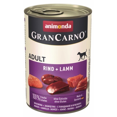 ANIMONDA GranCarno Adult Beef and lamb - wet dog food - 400 g ANIMONDA GranCarno Adult Beef and lamb - wet dog food - 400 g