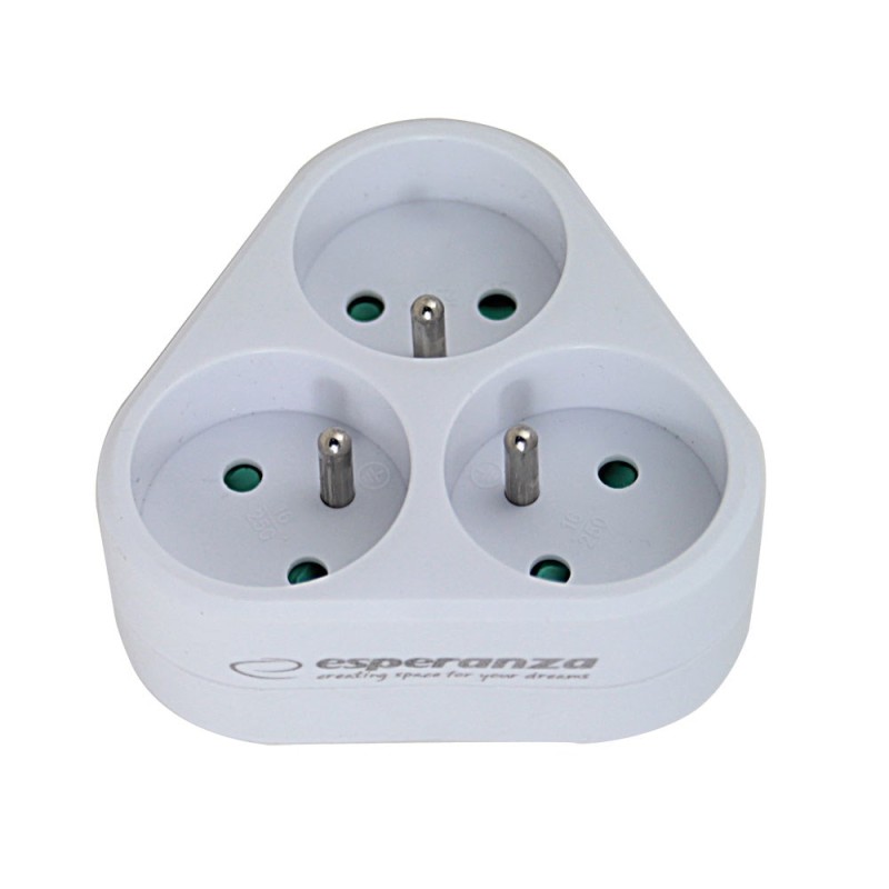 Esperanza ELK303W Electrical Splitter 3 sockets White Esperanza ELK303W Electrical Splitter 3 sockets White