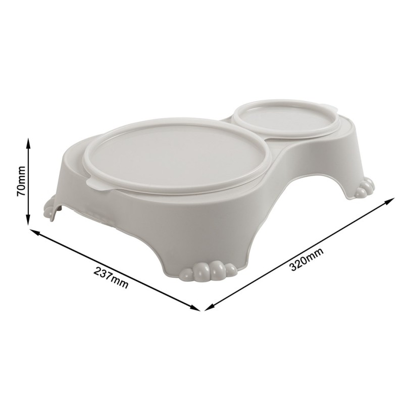ROTHO Sally Grey - food bowl - 1 + 0,28l ROTHO Sally Grey - food bowl - 1 + 0,28l