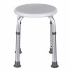 Round aluminium shower stool Round aluminium shower stool