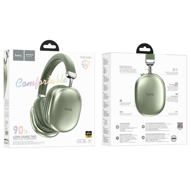 Hoco W35 Max Joy Wireless Bluetooth In-Ear Headset Green Hoco W35 Max Joy Wireless Bluetooth In-Ear Headset Green