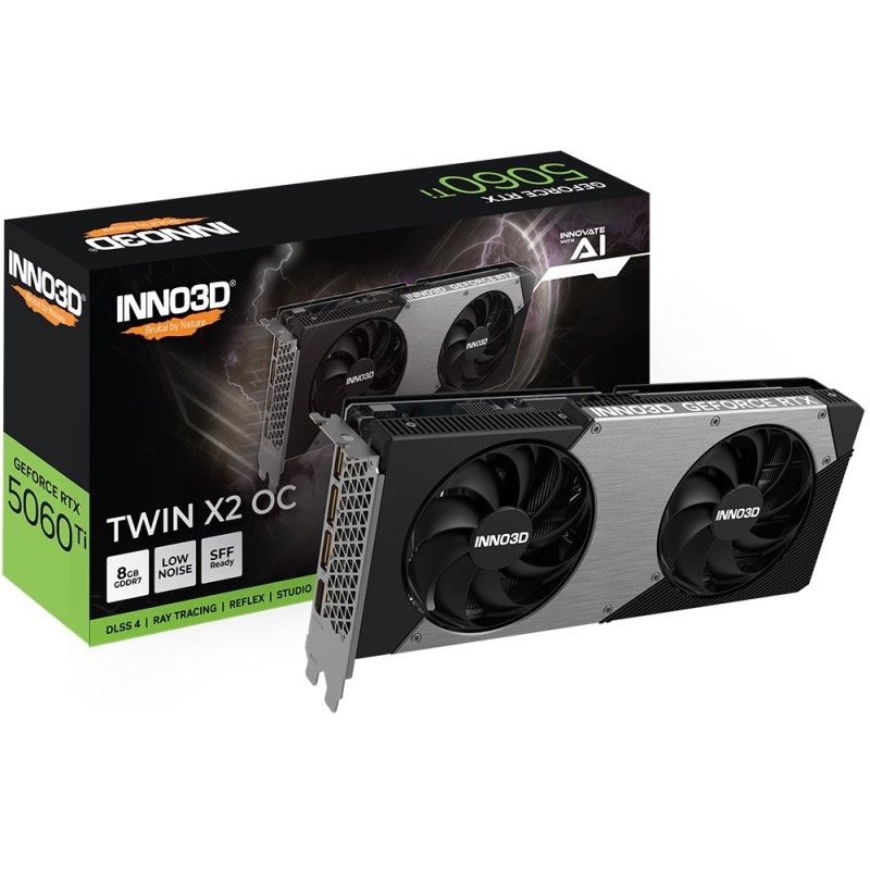 INNO3D GeForce RTX 5060 Ti TWIN X2 OC NVIDIA 8 GB GDDR7 INNO3D GeForce RTX 5060 Ti TWIN X2 OC NVIDIA 8 GB GDDR7