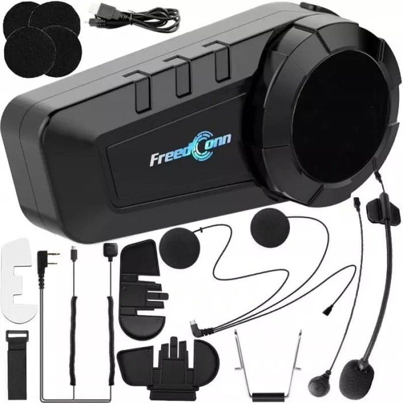 FREEDCONN KY-PRO SINGLE motorcycle intercom Black FREEDCONN KY-PRO SINGLE motorcycle intercom Black
