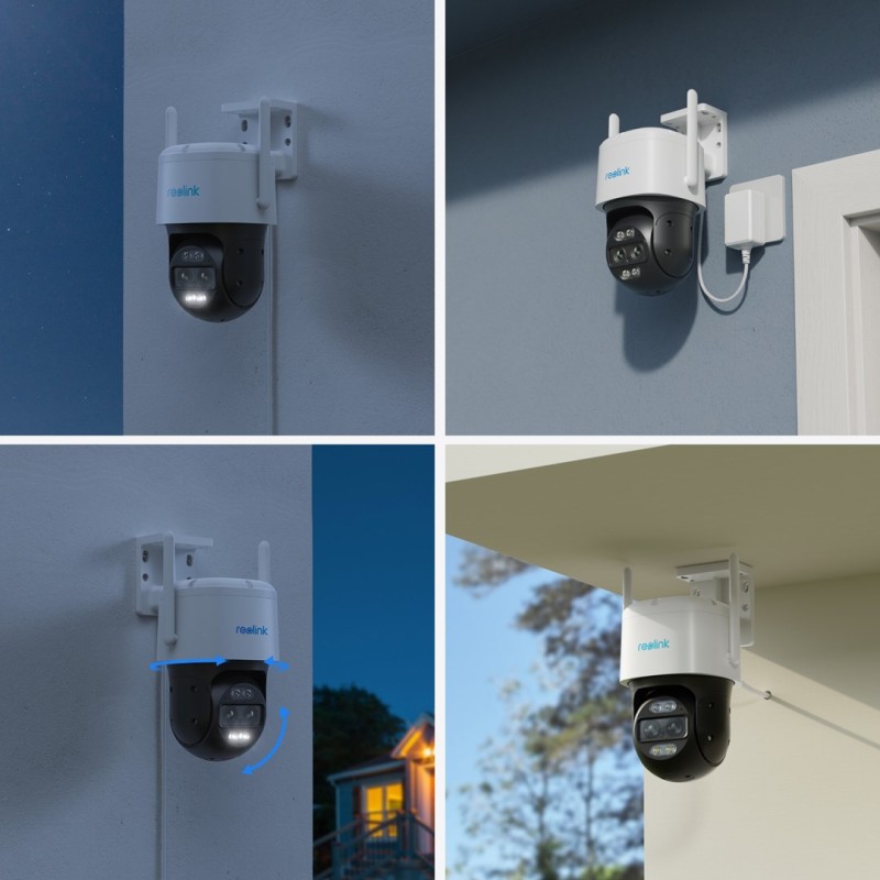 Reolink TrackMix Series W760 - 4K Outdoor Camera, Dual View, Auto-Zoom Tracking, 2.4/5Ghz Wi-Fi, Color Night Vision Reolink TrackMix Series W760 - 4K Outdoor Camera, Dual View, Auto-Zoom Tracking, 2.4/5Ghz Wi-Fi, Color Night Vision