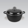 Maestro MR-4616C Pot with lid 16 cm 1 l Black