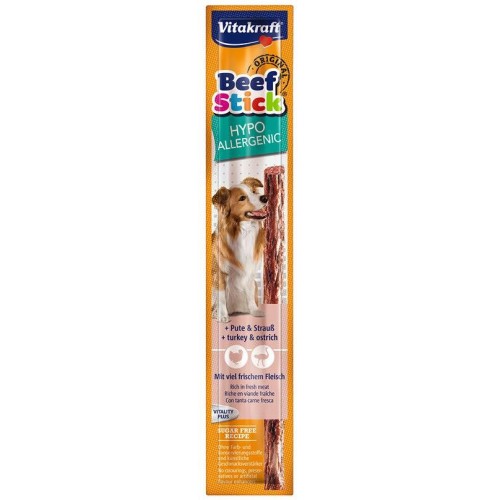 VITAKRAFT Beef Stick Hypoallergenic turkey with ostrich - dog treat - 12 g VITAKRAFT Beef Stick Hypoallergenic turkey with ostrich - dog treat - 12 g