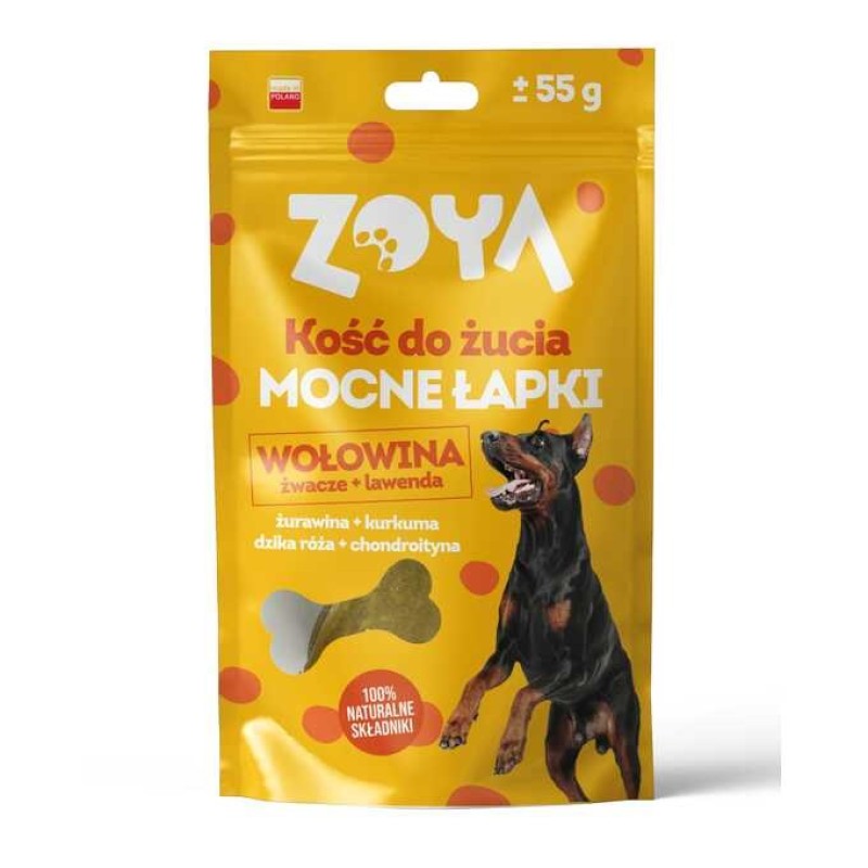 ZOYA Chewing bone Beef with lavender - dog treat - 55g ZOYA Chewing bone Beef with lavender - dog treat - 55g