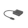 Lanberg CA-USBA-10CC-0005-BK USB cable 0,5 m 2.0 USB B Black Lanberg CA-USBA-10CC-0005-BK USB cable 0,5 m 2.0 USB B Black