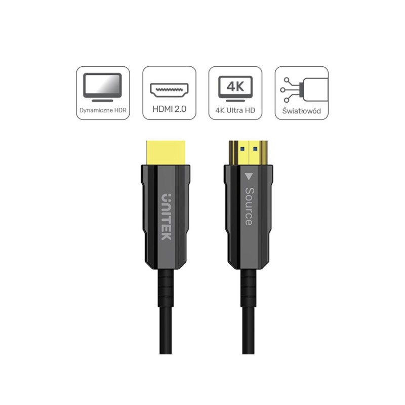 UNITEK HDMI CABLE 2.0 4K 60HZ AOC-20M UNITEK HDMI CABLE 2.0 4K 60HZ AOC-20M