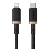 Baseus Dura Type C fast charging cable for iP 20 W 2 m Black, Gold Baseus Dura Type C fast charging cable for iP 20 W 2 m Black, Gold