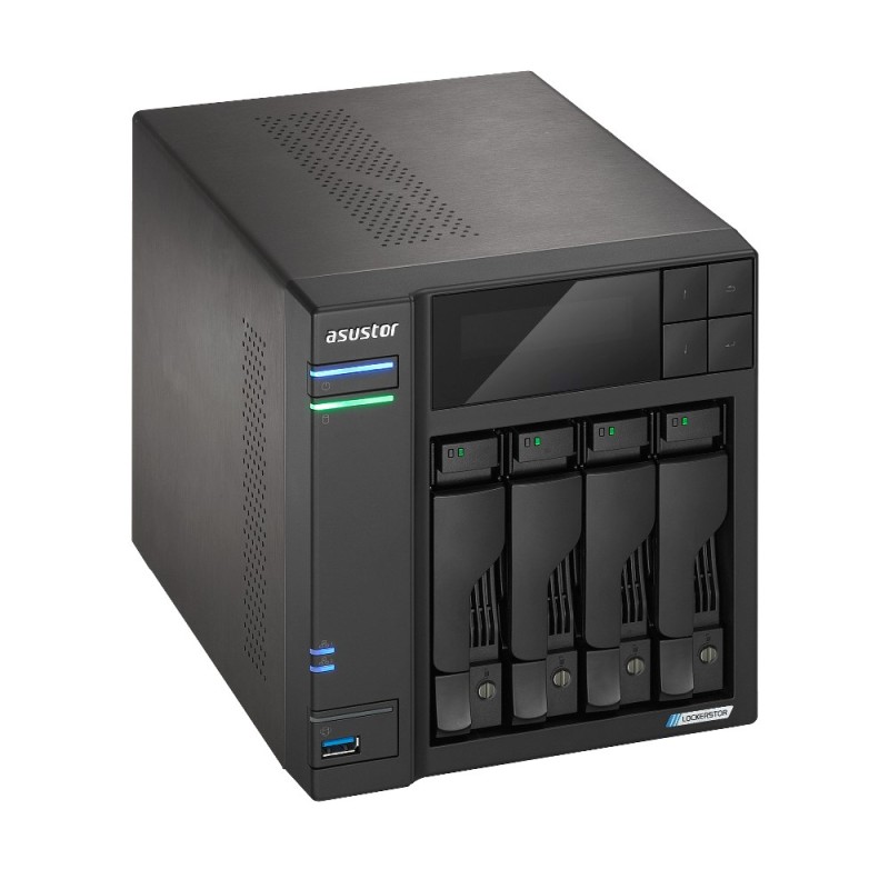 Asustor LOCKERSTOR 4 Gen2 (AS6704T) NAS Desktop Intel® Celeron® N N5105 4 GB DDR4 0 TB ADM Black Asustor LOCKERSTOR 4 Gen2 (AS6704T) NAS Desktop Intel® Celeron® N N5105 4 GB DDR4 0 TB ADM Black