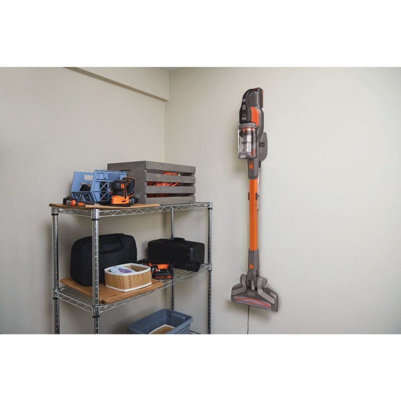 Black & Decker BHFEV182C-QW stick vacuum/electric broom 2-in-1 stick vacuum Battery Dry Bagless Orange, Titanium 2 Ah Black & Decker BHFEV182C-QW stick vacuum/electric broom 2-in-1 stick vacuum Battery Dry Bagless Orange, Titanium 2 Ah