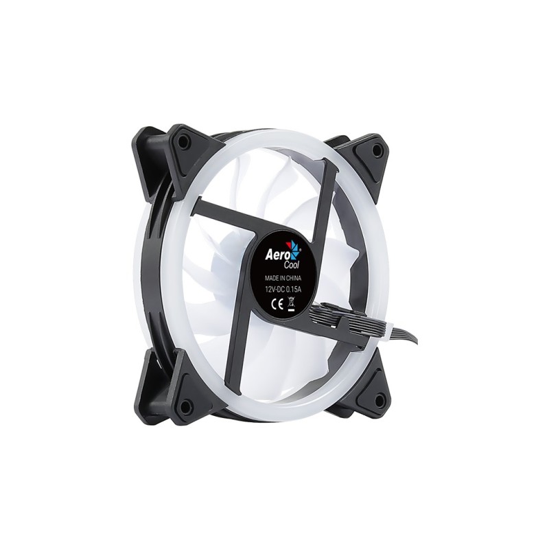 Aerocool Duo 12 ARGB 6-pin Computer case Fan 12 cm Black Aerocool Duo 12 ARGB 6-pin Computer case Fan 12 cm Black